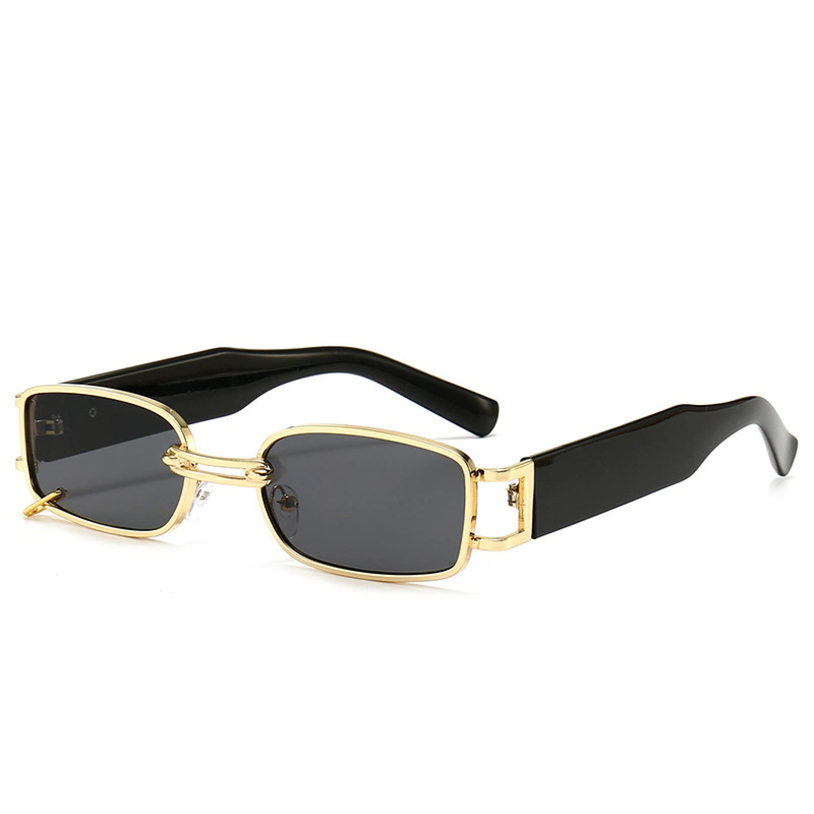Retro Damen Sonnenbrille Punk Small Rectangle Sonnenbrille Beliebte High-End Herren Sonnenbrille Uv400