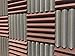 Soundproof Store 4492 Acoustic Wedge Soundproofing Studio Foam Tiles, 2 X 12 X 12-Inch, Pack of 12 (Charcoal Black and Burgundy Maroon)