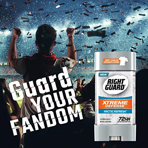 Right Guard Xtreme Defense Desodorante Gel Antitranspirante 4 oz 6 pack miniatura 6