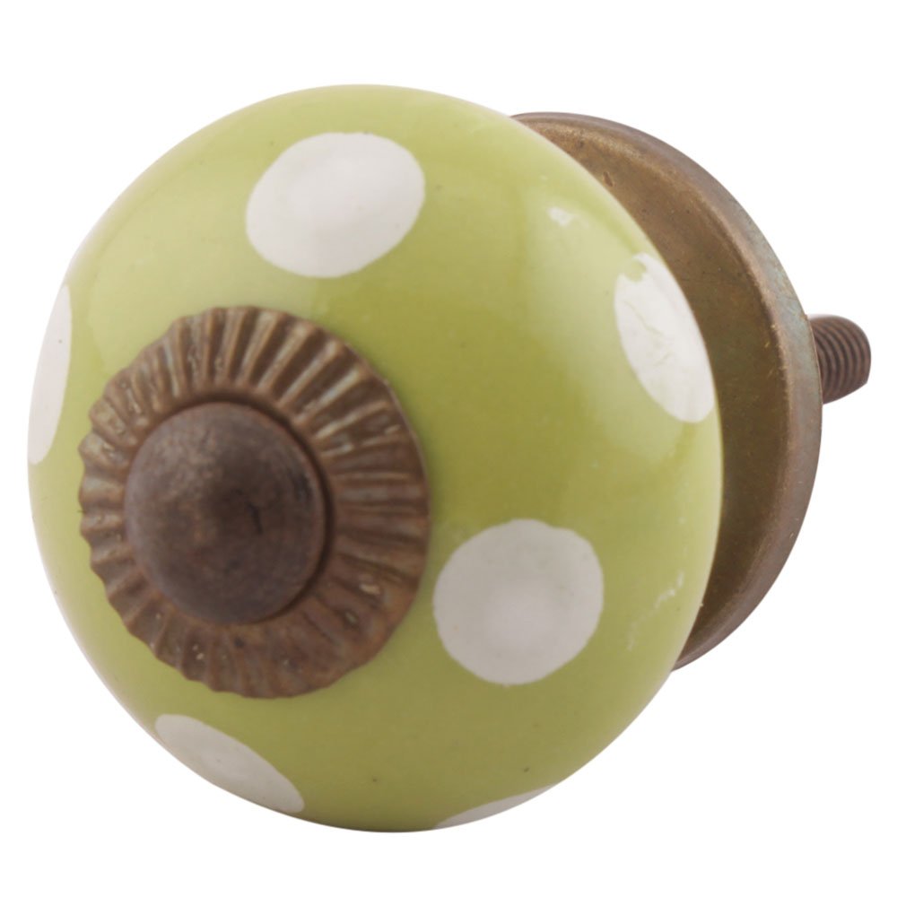 Indian-Shelf Ceramic Modern Cabinet Knobs for Drawer Dresser 4 Piece