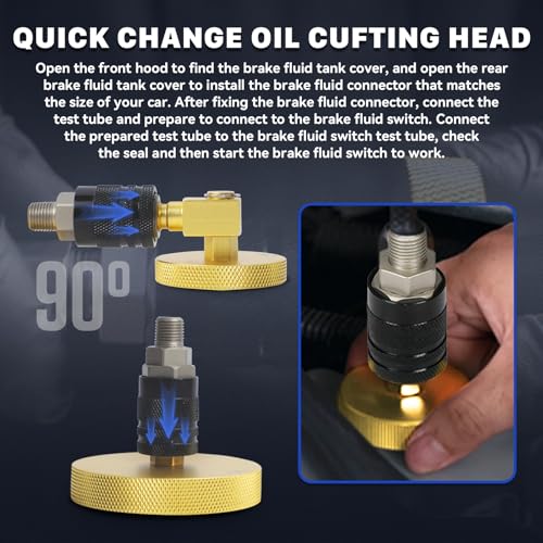 Image of AUTOOL Master Cylinder Bleeder Kit 20PCS Brake Pressure Bleeder Adapters | for Most Vehicles