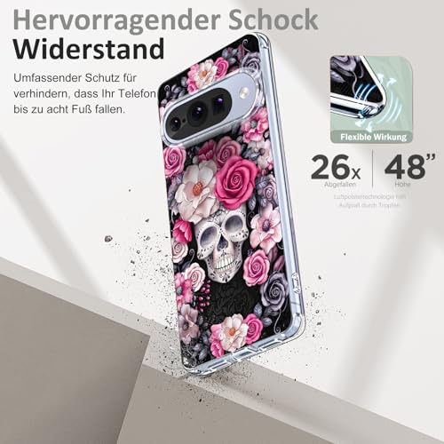 Coque Pixel 10 antichoc transparente pour éviter les rayures avec style floral