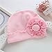 Ever Fairy 3 Pcs Baby Hospital Hat Infant Baby Hat Cap with Big Bow Soft Cute Knot Nursery Beanie (2 Colors Pack)