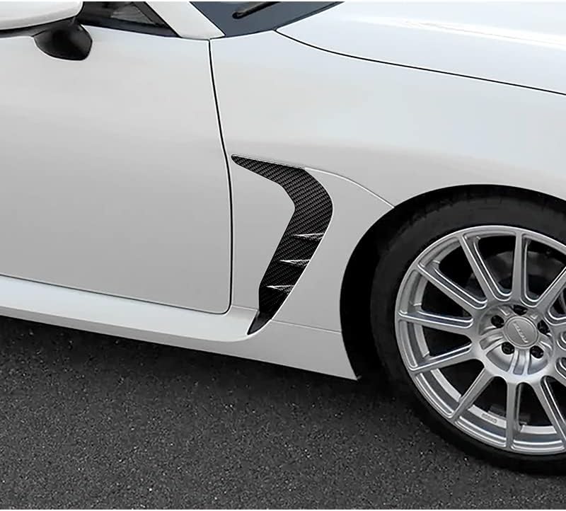Miniatura 5 de 2 piezas de fibra de carbono para guardabarros laterales de automóvil, compatible con Subaru BRZ 2022 2023 y compatible con Toyota GR86 2022 2023