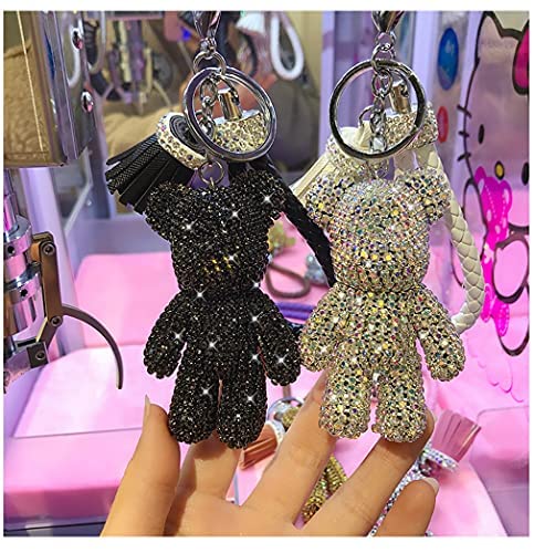 Amazon.co.jp: キーホルダー くま ラインストーン キラキラ バッグ