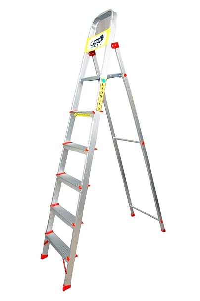 Lepose Light Weight Aluminum Domestic Ladder for Home Offices 5+1 Step.