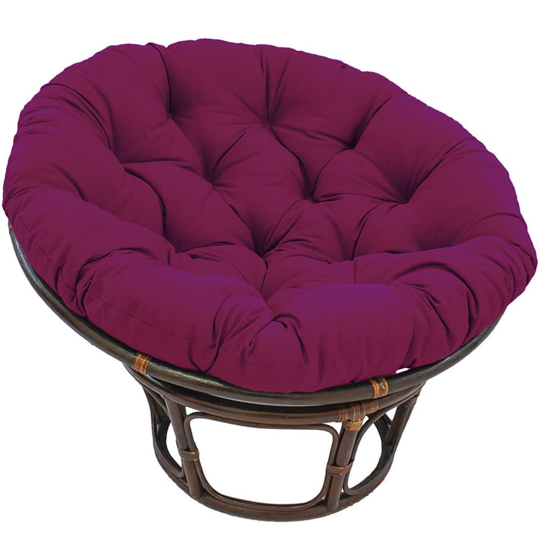 Cuscino rotondo per sedia a dondolo da esterno, impermeabile, spesso, per giardino, balcone e soggiorno, 130 x 130 cm