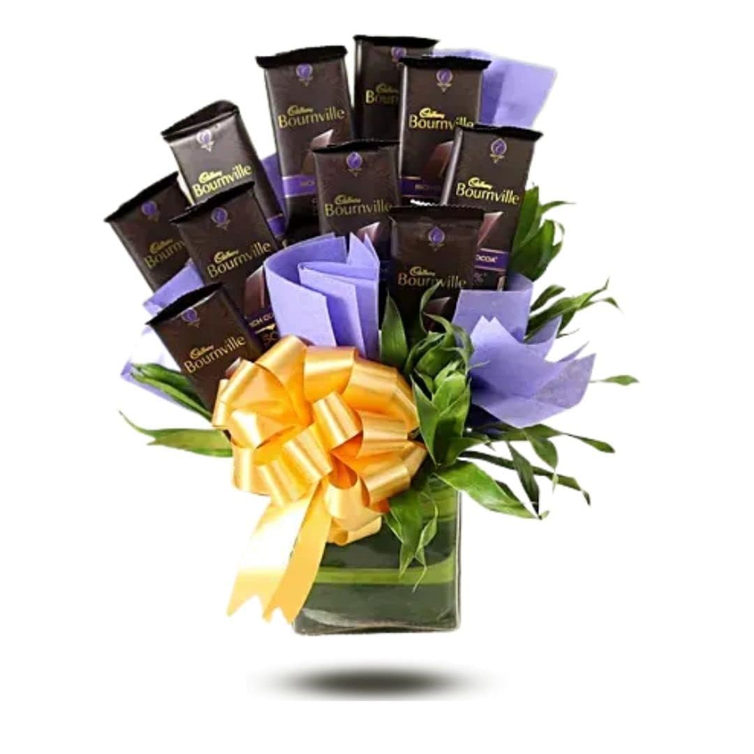 Classy Bournville Rich Cocoa Dark Chocolate Bouquet (Birthday Card)