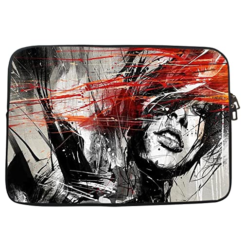 Image of TheSkinMantra Chain Laptop Sleeve Bag Compatible with Laptop /Macbooks /Chrombook /Notebook /Zbook (14.1 Inch [Chain], Spread Girl)