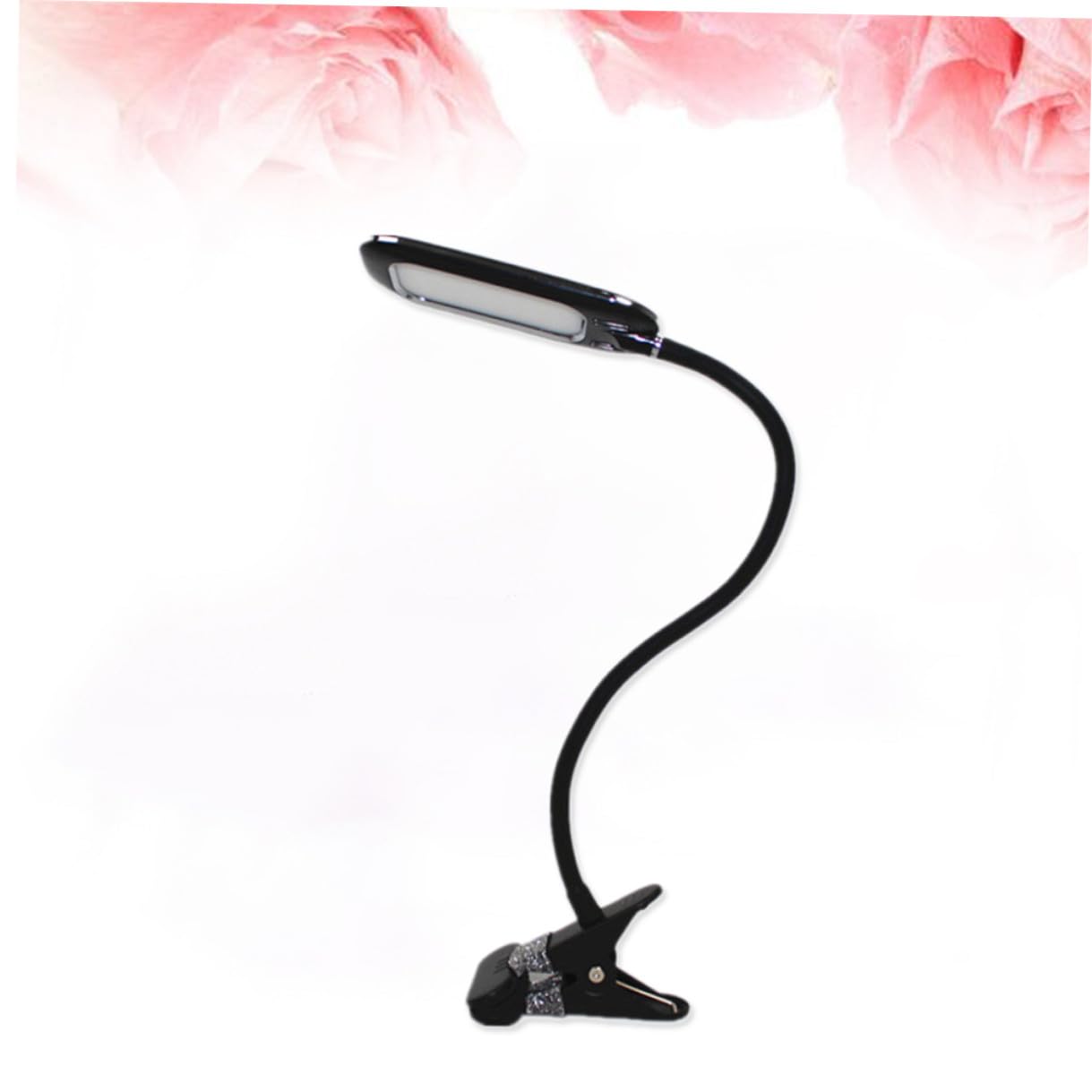Lampe de Lecture à Pince LED Noire Portable pour Voyage