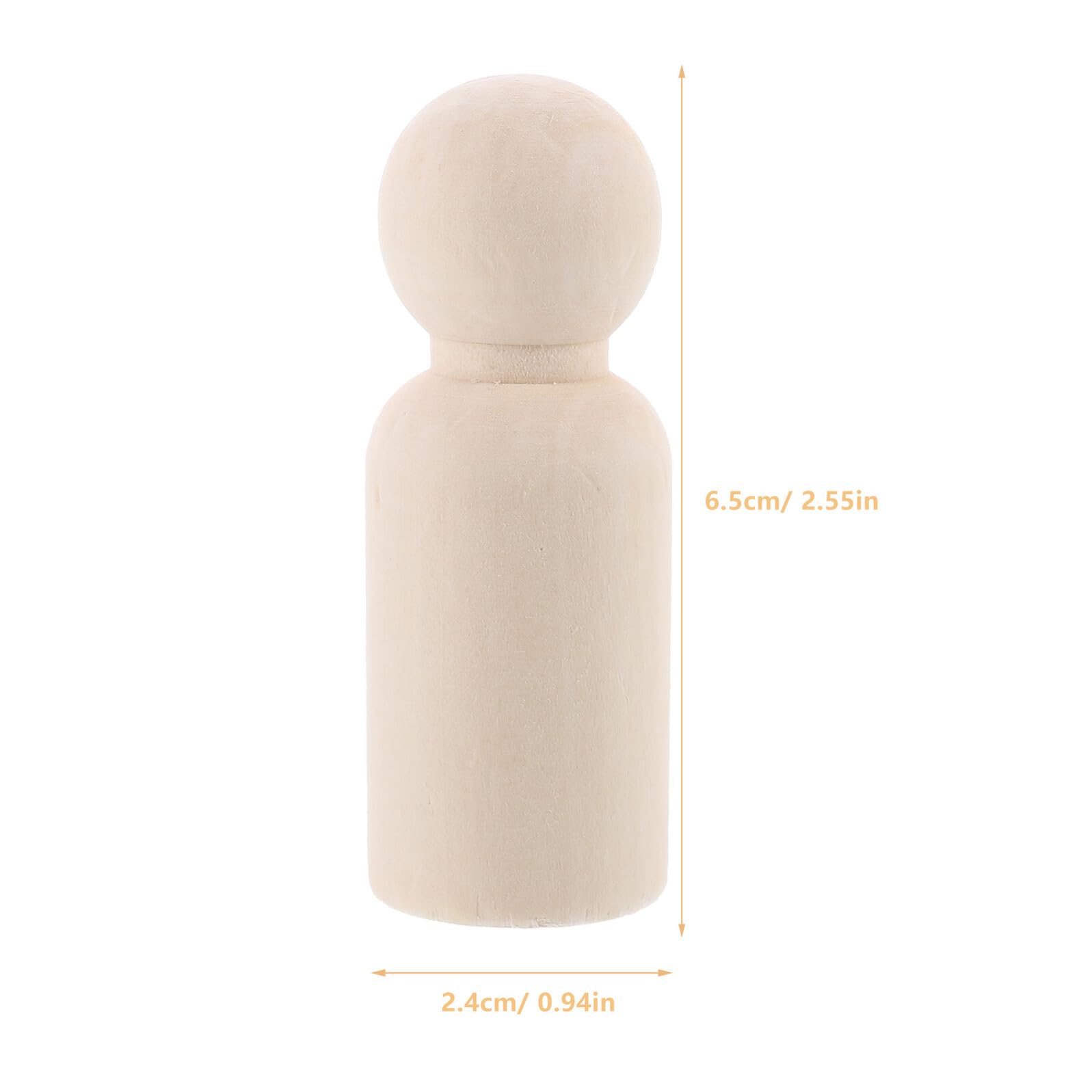 SUPVOX 50pièces Poupées Bois à Monter Soi-même Non Peintes pour Décorer Style Graffiti