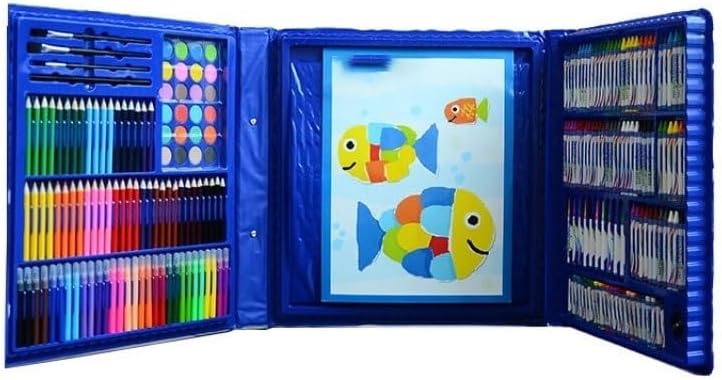 YMGSCC Watercolor Pen Colored Pencil Brush Gift Box Painting Set Portable Foldable Art Supplies