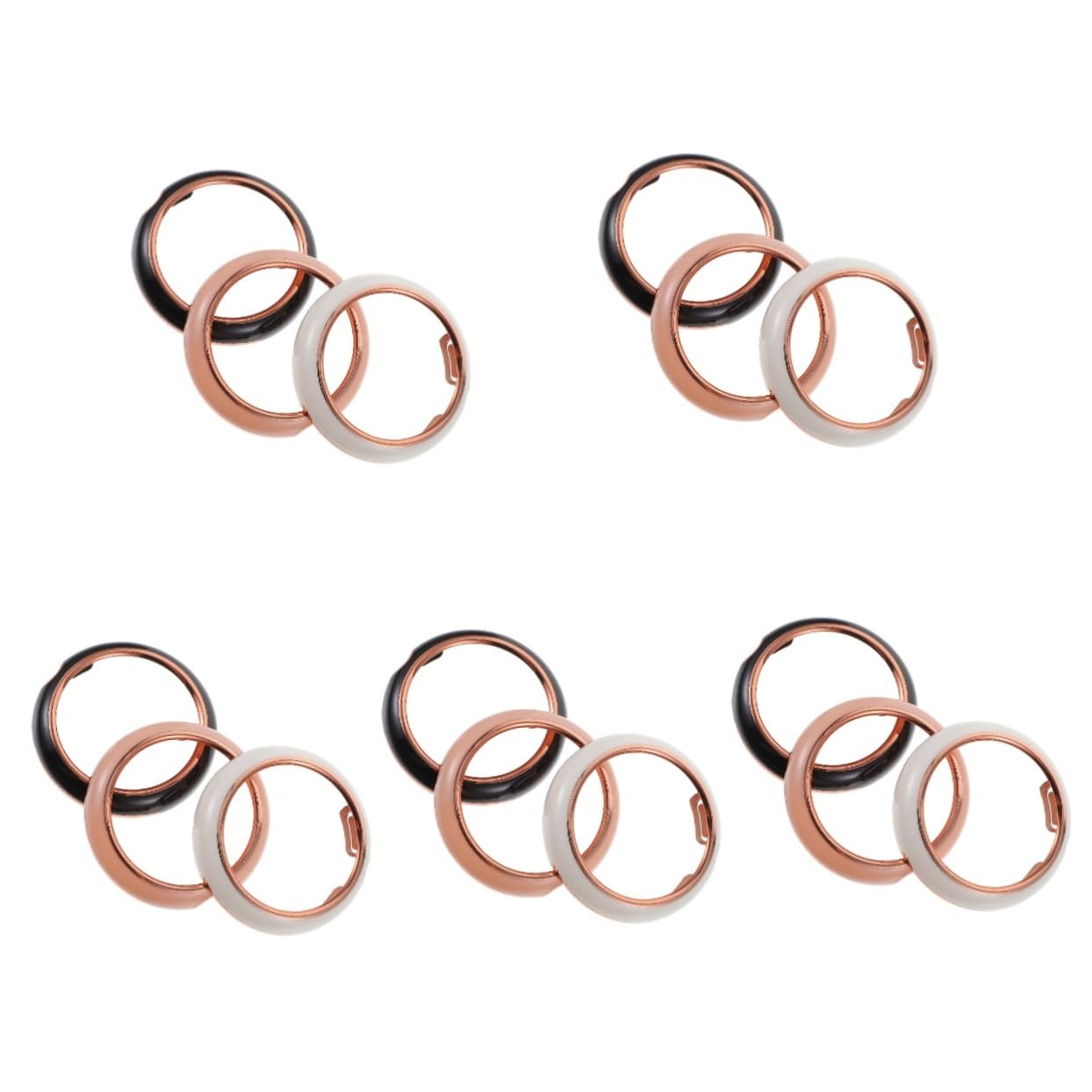OSALADI 15pièces Coque De Pour Montre De Noir Rose Blanc Étui Aux Chocs Et Anti-rayures Pour Montre Connectée