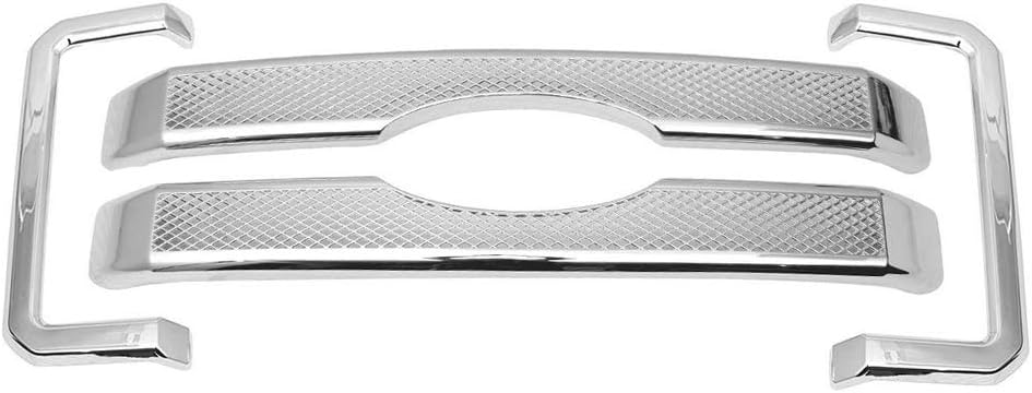 YOUNGERCAR Grille Covers for 2011-2016 Ford F-250 F-350 F-450 Super Duty - ABS Painted Black Front Bumper Hood Grill Cover-4PCS Cover (Not a grille replacement)