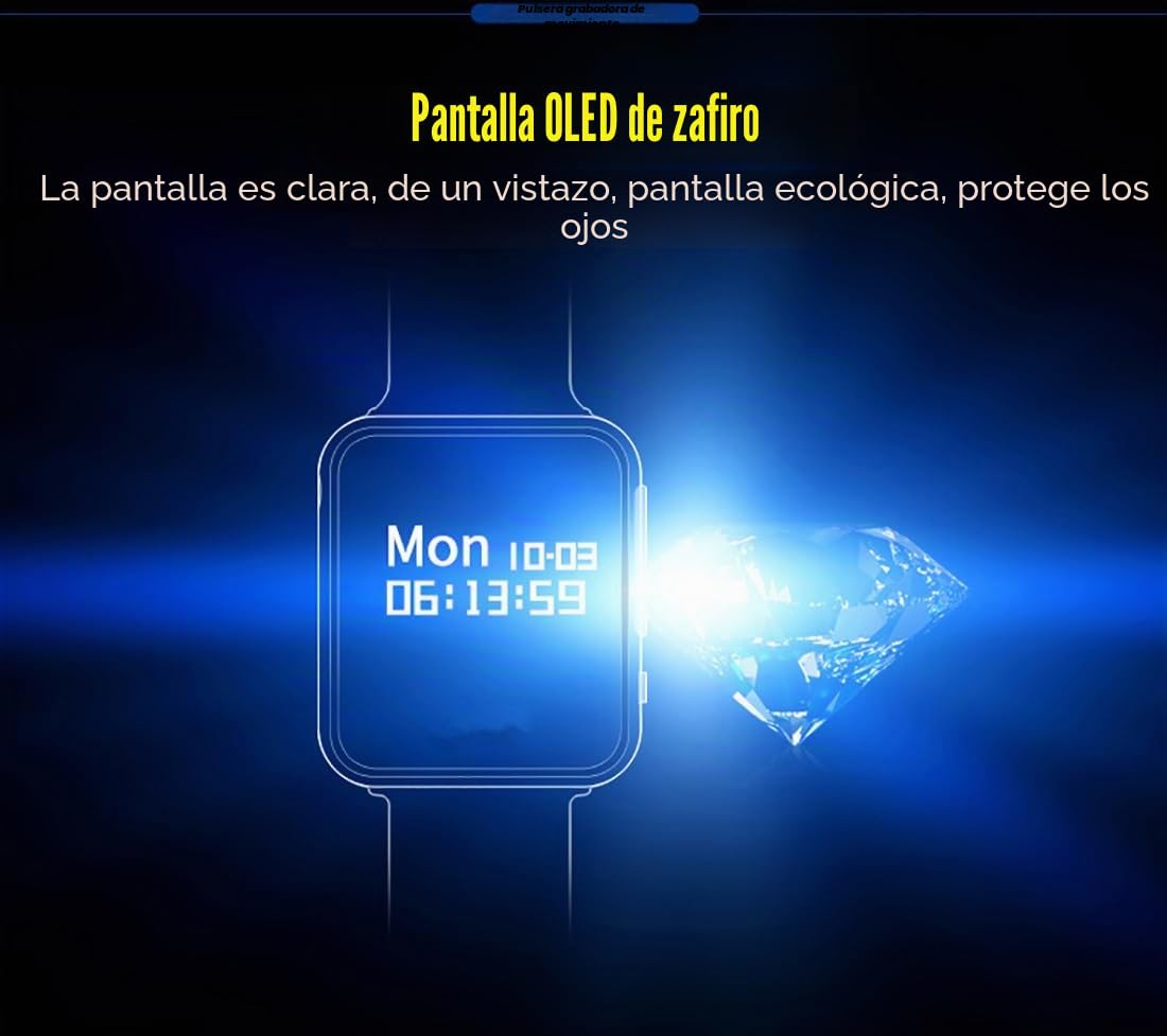 Reloj Grabador De Voz Digital,Mini Grabadora De Voz, Pulsera De Grabación De Audio De Voz Con Cancelación De Ruido, 30 Días En Espera, Formato De Grabación WAV Con Auriculares Para Clase, Reunión ( Co