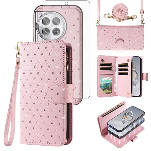 Coque OnePlus 12 Asuwish rose protection intégrale silicone souple