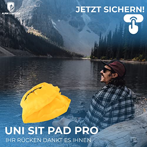 Alpin Loacker - Uni Sit Pad Pro outdoor zitkussen, opblaasbaar en geïsoleerd, 90 g, opvouwbaar thermo-zitkussen voor wandelen en kamperen - Image 7