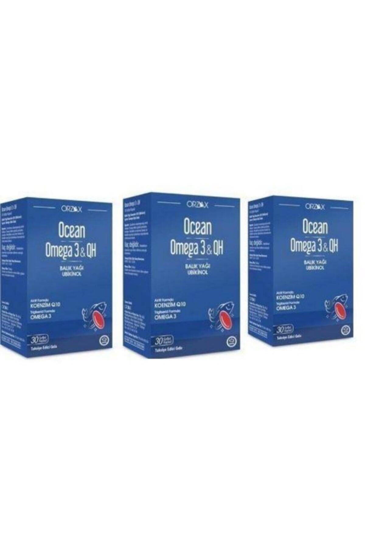 Ocean Omega 3 & Qh 30 Yumusak Kapsul 3 Adet
