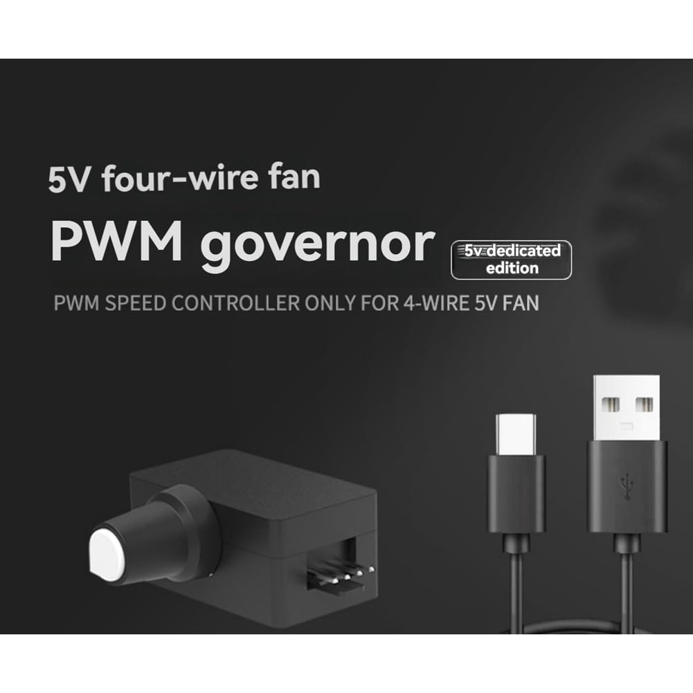 Joselin PWM Drehzahlregler, 4 Poliger Lüfterdrehzahlregler, USB Typ C Stromversorgung, DIY Wasserkühlung, Kühlung für 4 Adrigen 12 V Lüfter/Pumpe Joselin PWM Drehzahlregler, 4 Poliger Lüfterdrehzahlregler, USB Typ C Stromversorgung, DIY Wasserkühlung, Kühlung für 4 Adrigen 12 V Lüfter/Pumpe