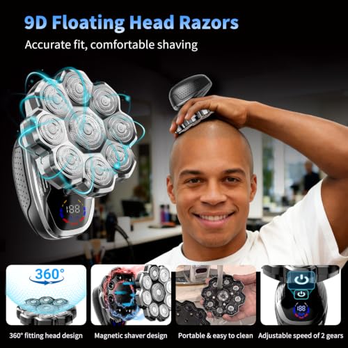 Electric Razor for Men Head Shavers for Bald Men Electric Shavers for Men with Wet and Dry - image 2