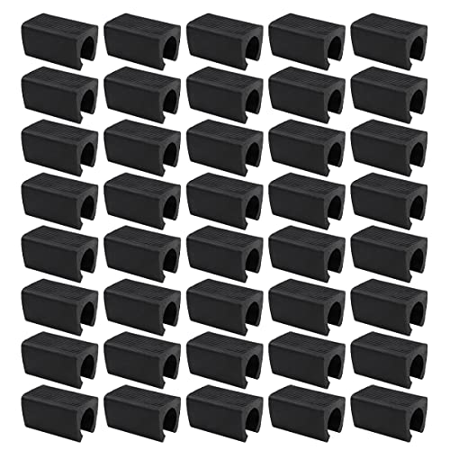 WANGCL 40 Pcs Nonslip Chair Sled Floor Protectors Chair Foot Rail Protectors Chair for Metal Chairs U Shape Foot Cap Fit Furniture Leg 14mm