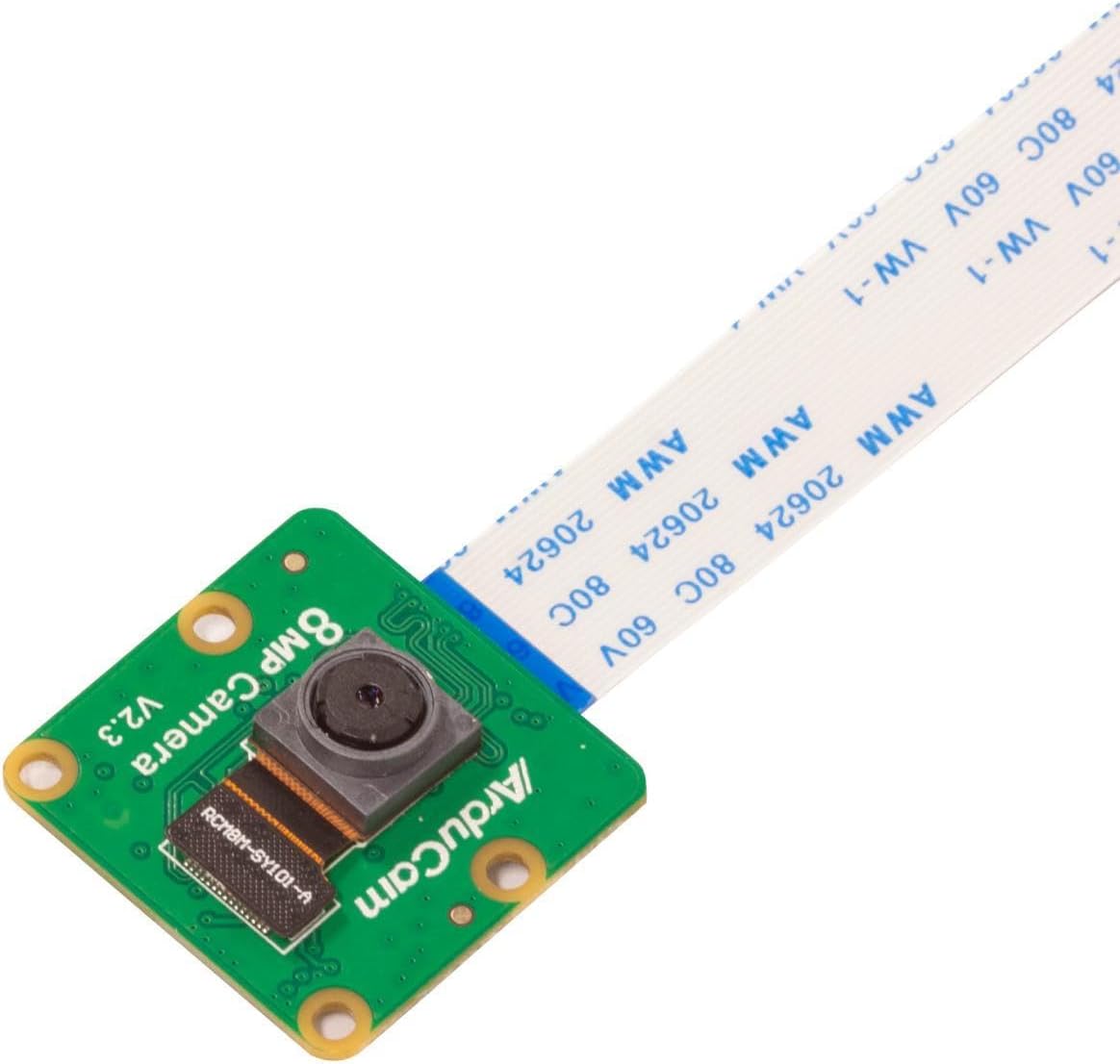 for Raspberry Pi Camera Module 8 Megapixel, 1080P IMX219 Camera Module Compatible with Raspberry Pi 5, 4 Model B, Pi 3/3B+, and Pi Zero 2W (RPI-CAM-8MP + 5.9"/150mm Flex Cable + Pi Zero Cable)