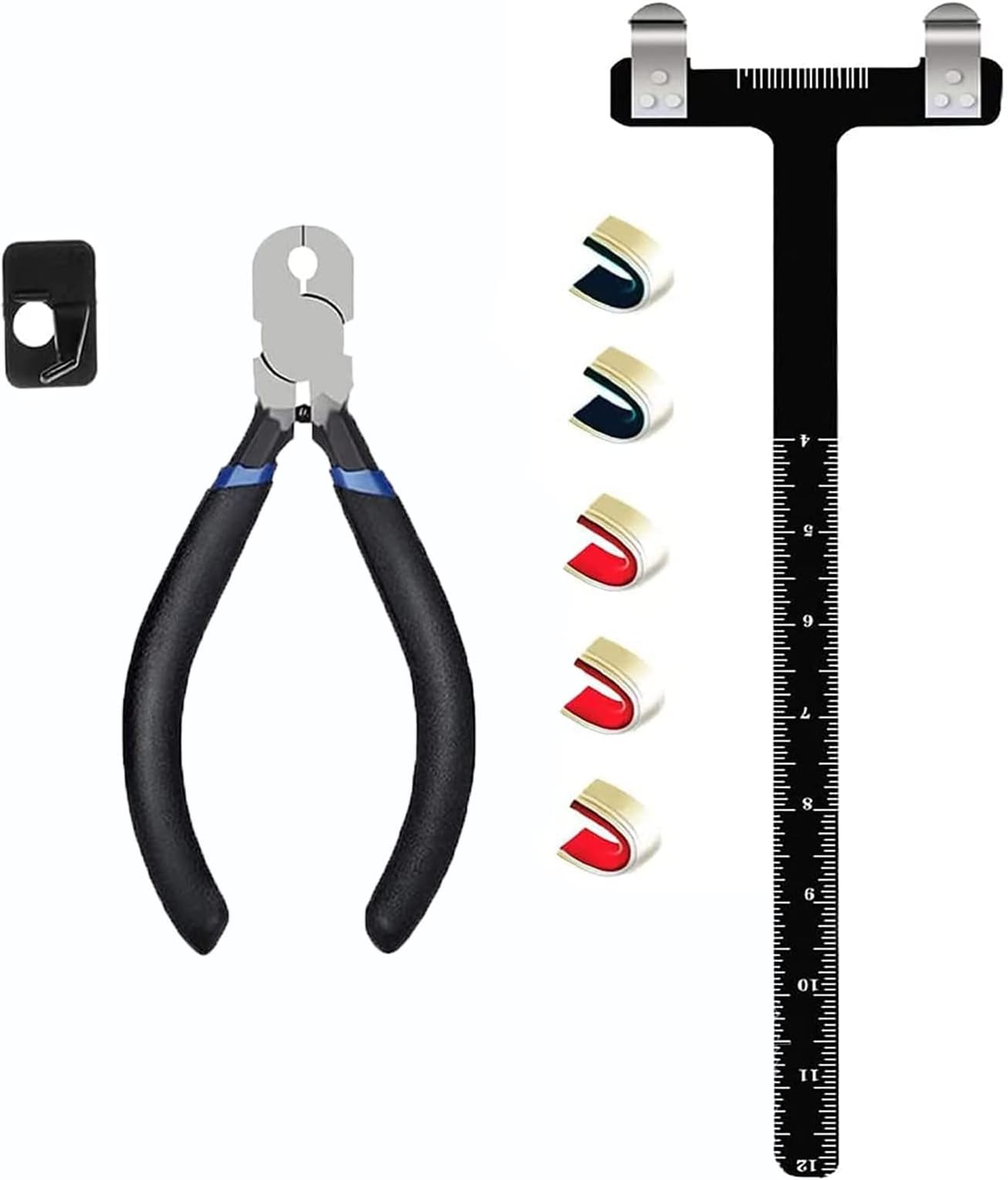 Archery Nocking Points Pliers Strings Knock Set T Shape Bow Square Ruler Nocking Buckle Pliers Recurve Bow Turning Kit Archery for Recurve Bow Takedown Bow