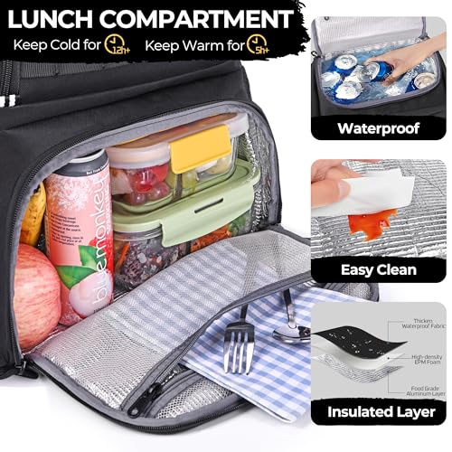 HILOMON 2-in-1 Laptop Lunch Backpack