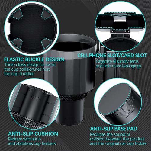 Adaptador Ajustable para Portavasos Grande Universal para Vehículos miniatura 6