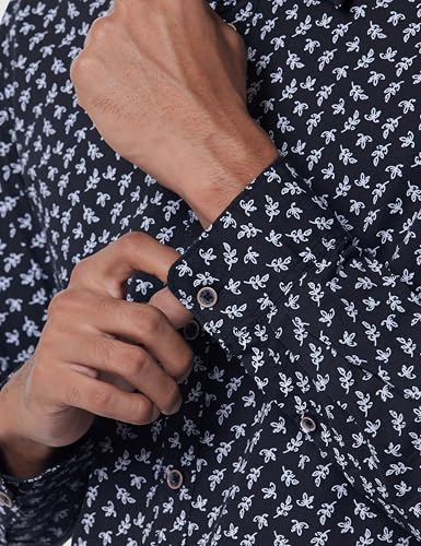 Image of Pepe Jeans Men's Casual Shirt | Trendy Printed Shirt for Men| Regular Fit | Full Sleeve | Available in Plus Size, Cotton