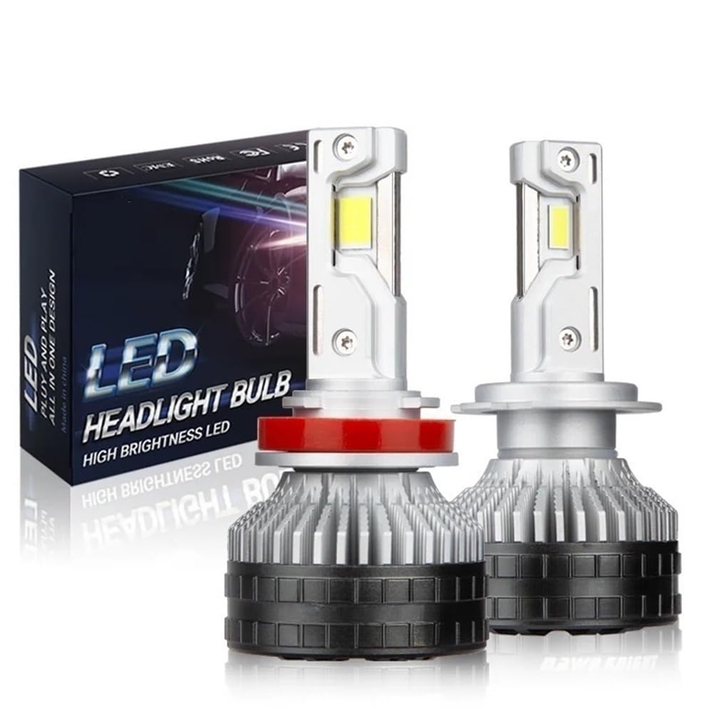 Lampe LED K9C Pro H7 H4 H11, tube en cuivre plus grand, ampoules LED H1 HB3 9005 HB4 9006 12 V for phare de voiture(6000K,K9C PLUS_H8 H9 H11)