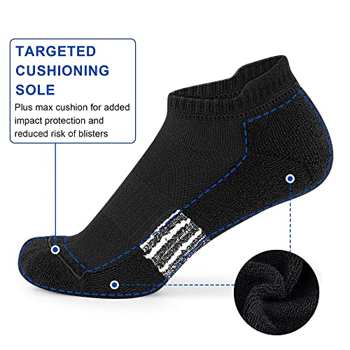 Image of Ankle Socks Womens Athletic Running Comfort Cushioned 3 /5 /6Pairs