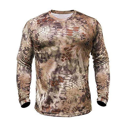 Kryptek Men's Standard Hyperion Long Sleeve Crew, Highlander, 3X-Large