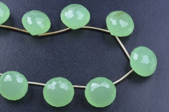 Prehnite Quartz st résout le manque de symétrie avec 3 paires de briolettes 14mm