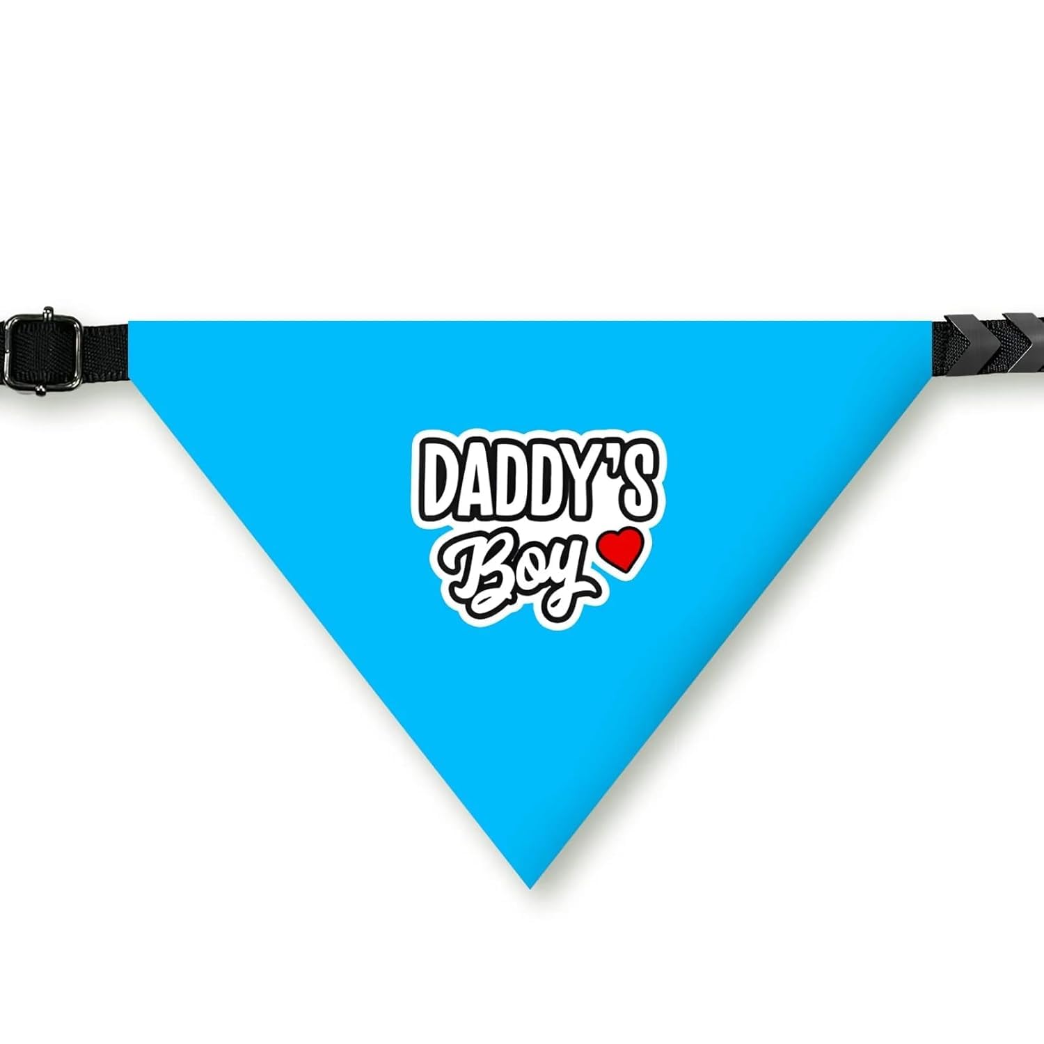 PawsIndia Dog Bandana with Collar Small Medium Large Dogs & Cats 100% Adjustable with Buckle Stretchable Fabric, Daddys Boy (B0CP472VXS) Amazon Price History, Amazon Price Tracker