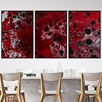 3 Piece Framed Canvas Wall Art 3D Abstract Canvas Prints Home Artwork Decoration for Living Room,Bedroom - 16