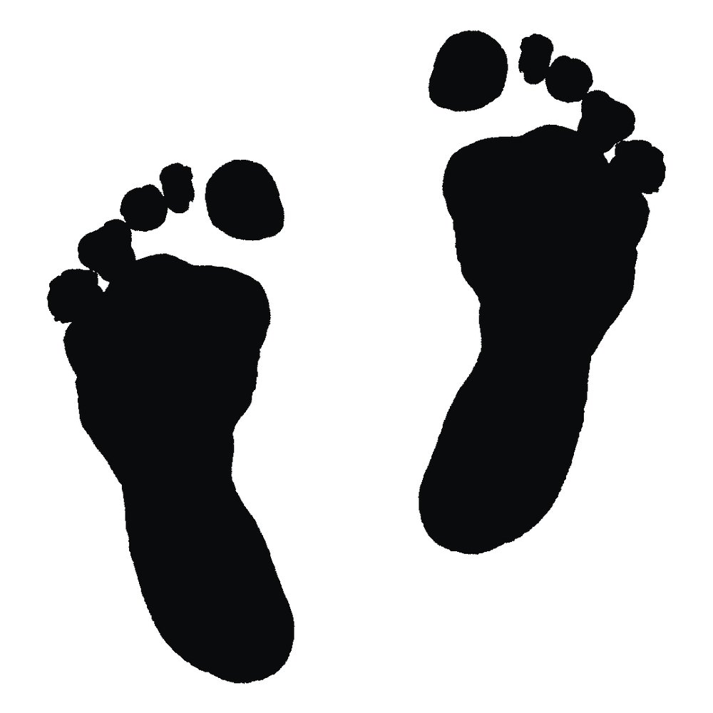 Rayher 28776000 Wooden Stamp Feet 5 x 5 cm Item 27702