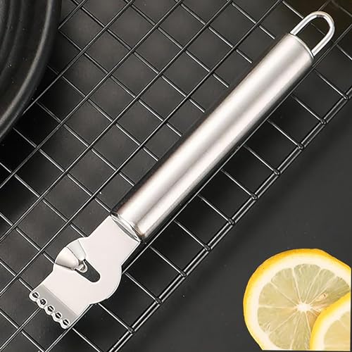 Zitrusfrüchte Zester, Zitrone Edelstahl Zester Reibe Orange Citrus Küchenschäler Werkzeug mit...