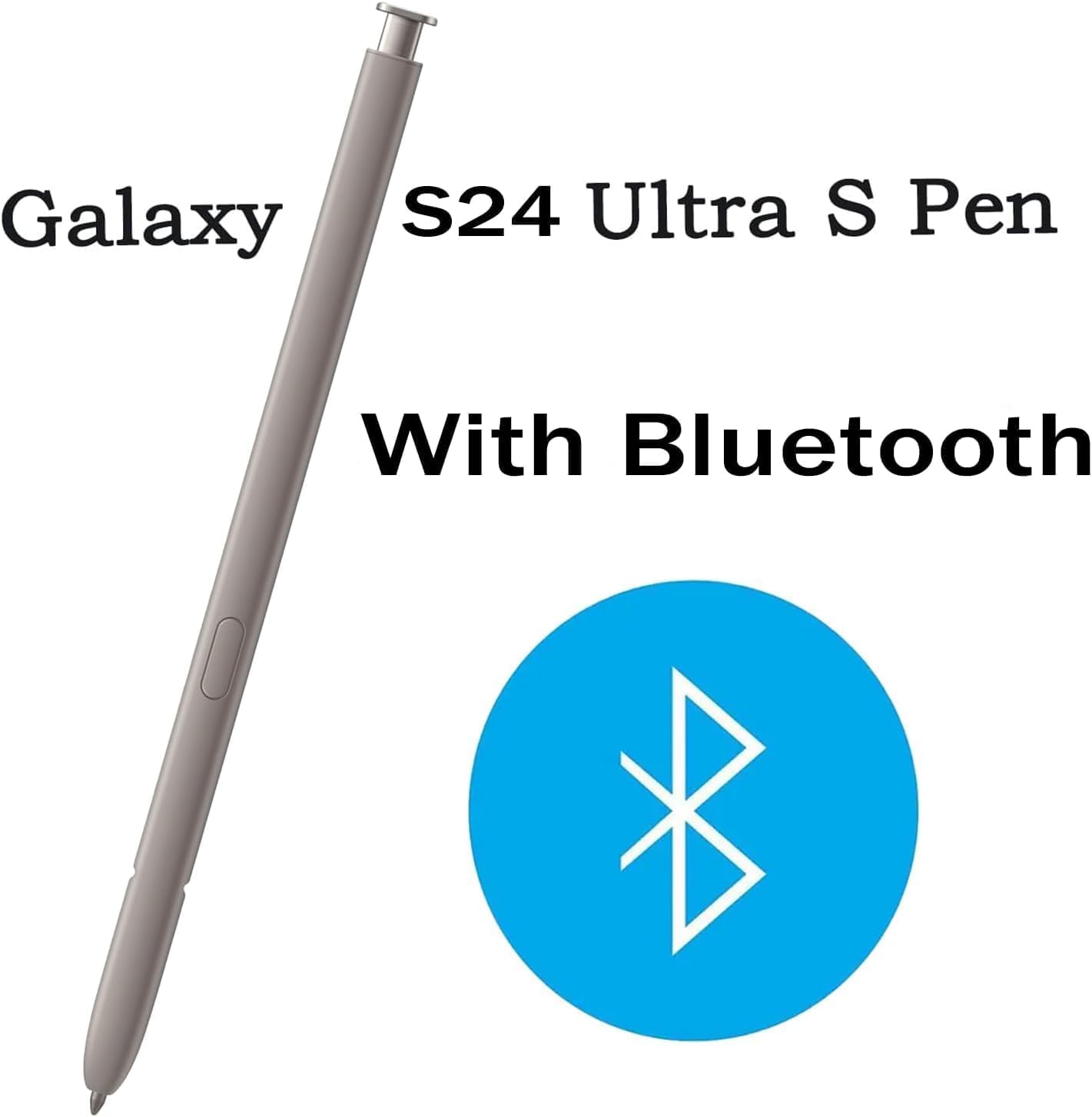 Galaxy S24 Ultra S Pen di ricambio per Samsung Galaxy S24 Ultra 5G Penna Stilo per Galaxy S24 Ultra Penna Stylus con FunzioneBluetooth,Grigio Titanio