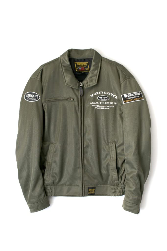 Amazon | バンソン メッシュスウィングトップジャケット メンズ カーキ Amazon | バンソン メッシュスウィングトップジャケット メンズ カーキ