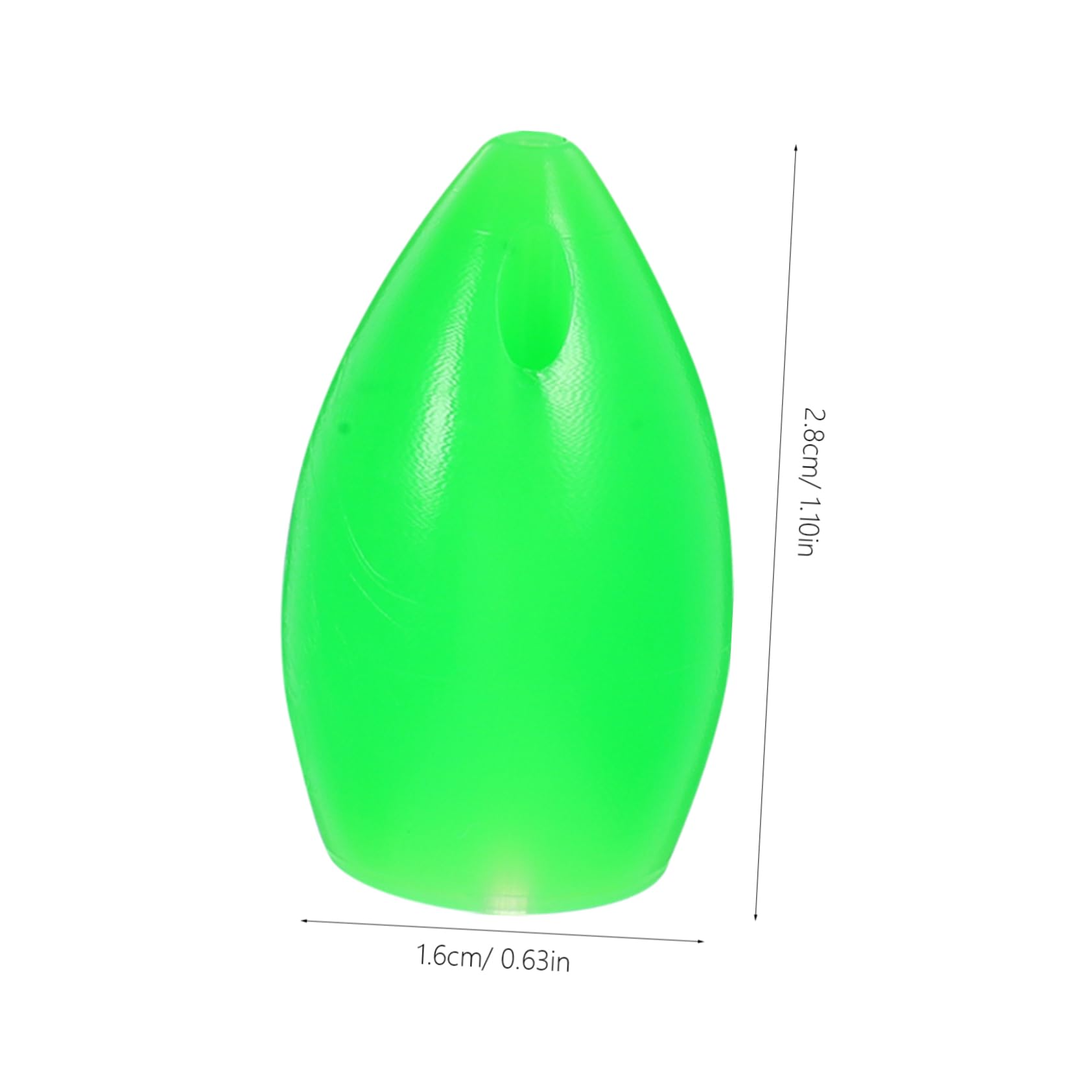 Gogogmee 100pcs Pitcher Glow Fishing Beads Oval Round Bait Eggs Glow Beads Fishing Bait Fish Line Ball Stopper Fish Line Stopper Abs Green