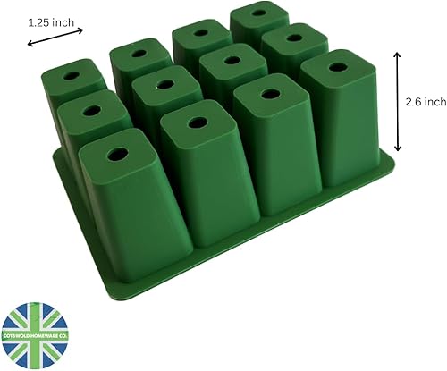 Miniatura 7 de Cotswold Homeware Bandeja de silicona para principiantes de semillas  Bandeja de inicio de semillas reutilizable de 2 x 12 celdas  para semillas de