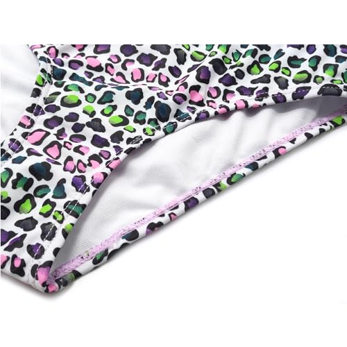 Image of SHEKINI Girls Floral Print Bathing Suits Ruffle Flounce Two Piece Swimsuits