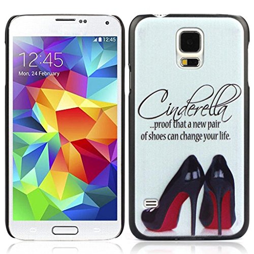 Kingfansion High-heeled Shoes Pattern Skin Case Cover for Samsung Galaxy S5 i9600 G900
