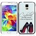 Kingfansion High-heeled Shoes Pattern Skin Case Cover for Samsung Galaxy S5 i9600 G900