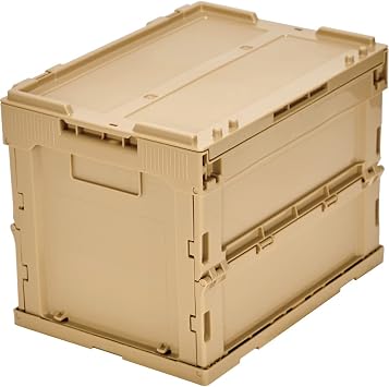 TRUSCO TR-SC20-LS Alpha Folding Container with Lid, 6.3 gal 20 L, LS Color, Storage Box
