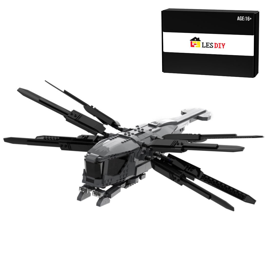 GOODEASE DIY Star Spacecraft Building Model Kit MOC-90108, Sci-fi Movie Destroyer Warship Blocks Toy Compatible with Lego, 758 Pieces