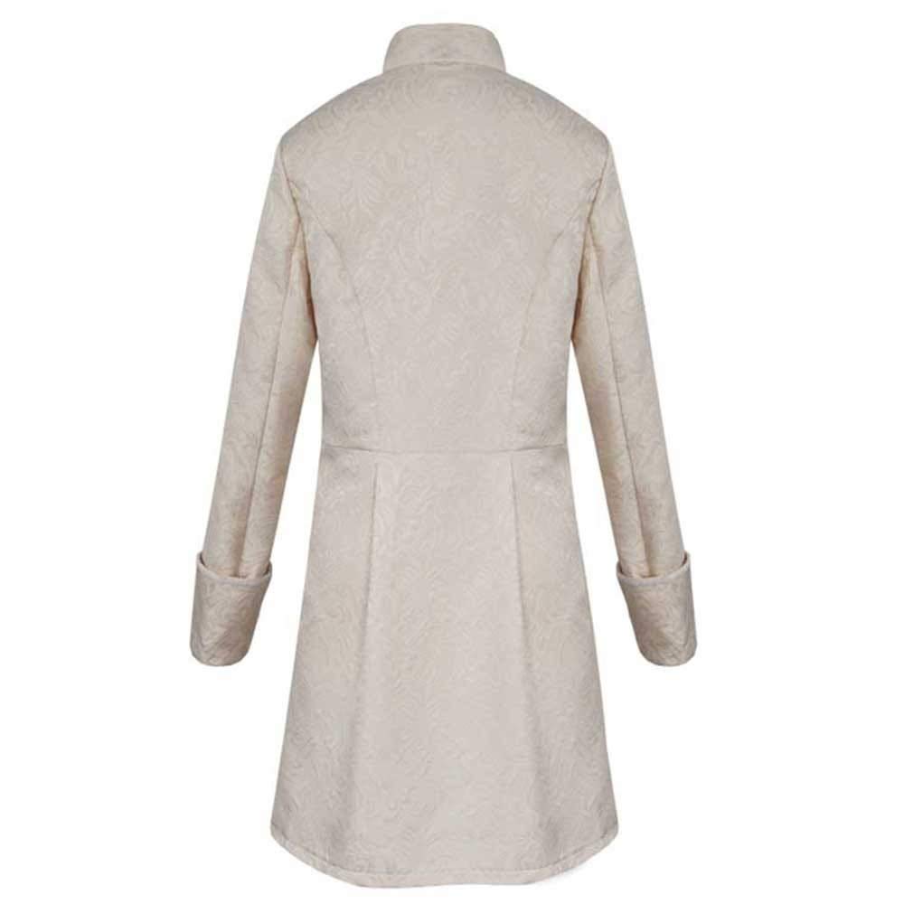 Steampunk - Cappotto da uomo, vintage, stile steampunk, con frack, gotico, smocking, uniforme, cosplay, giacca medievale, smoking vittoriano, rinascimentale