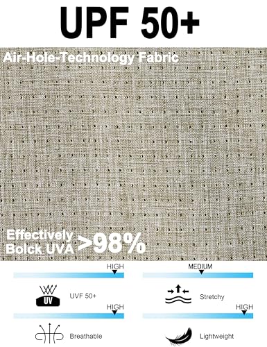 Little Donkey Andy Men's UPF 50+ Sun Protection Jacket Full Zip Lightweight Hoodie Summer Shirts for Hiking Fishing Outdoor3