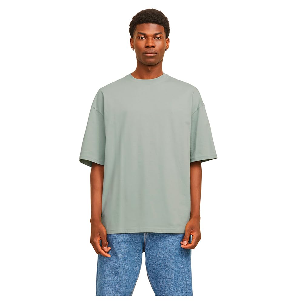 JACK & JONES Men's Jjecharge Tee O-Neck Noos T-Shirt, Iceberg Green, L